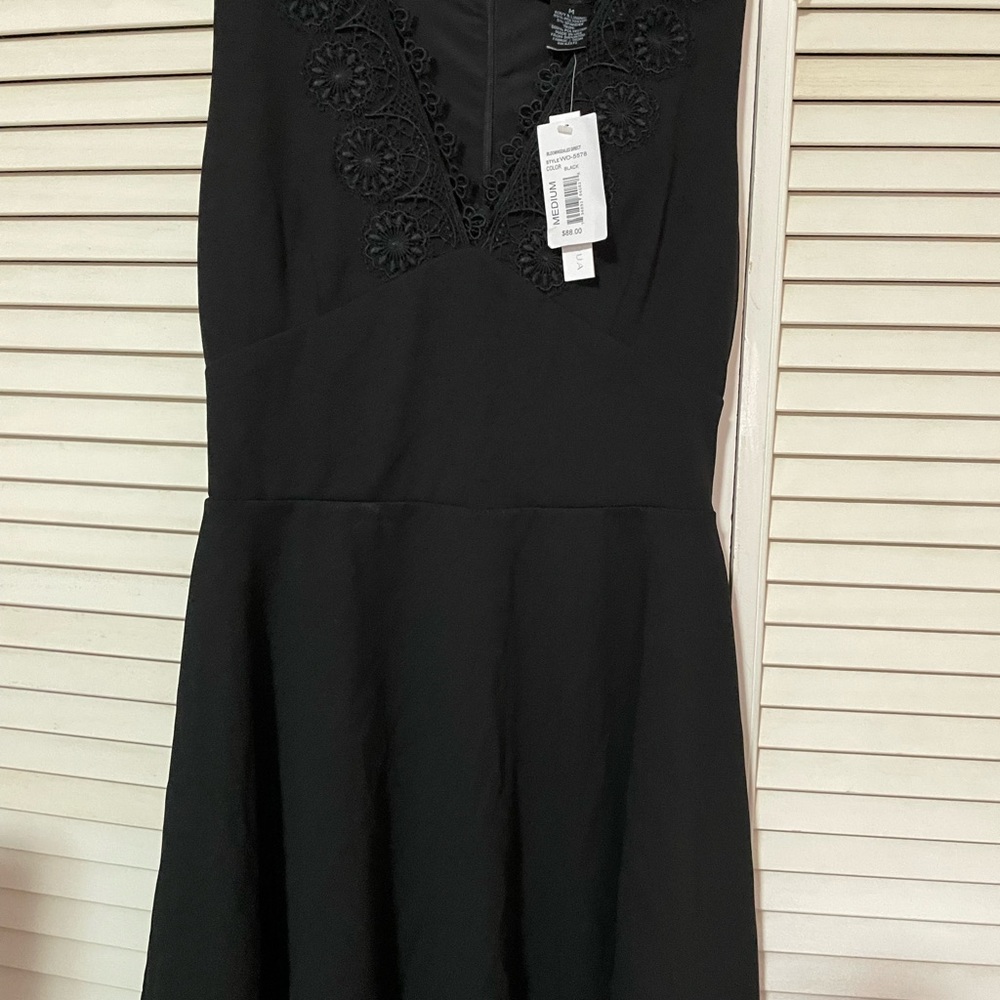 Aqua black dress